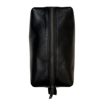 Dopp Kit / Horween Essex Rookery Leather x Buffalo Plaid Wax Canvas / Ships in 6-10 Weeks
