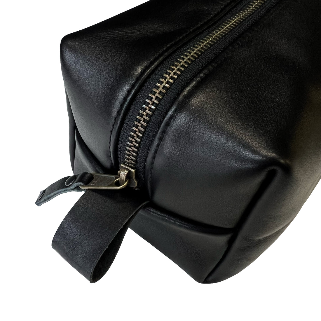 Dopp Kit / Horween Essex Rookery Leather x Buffalo Plaid Wax Canvas / Ships in 6-10 Weeks