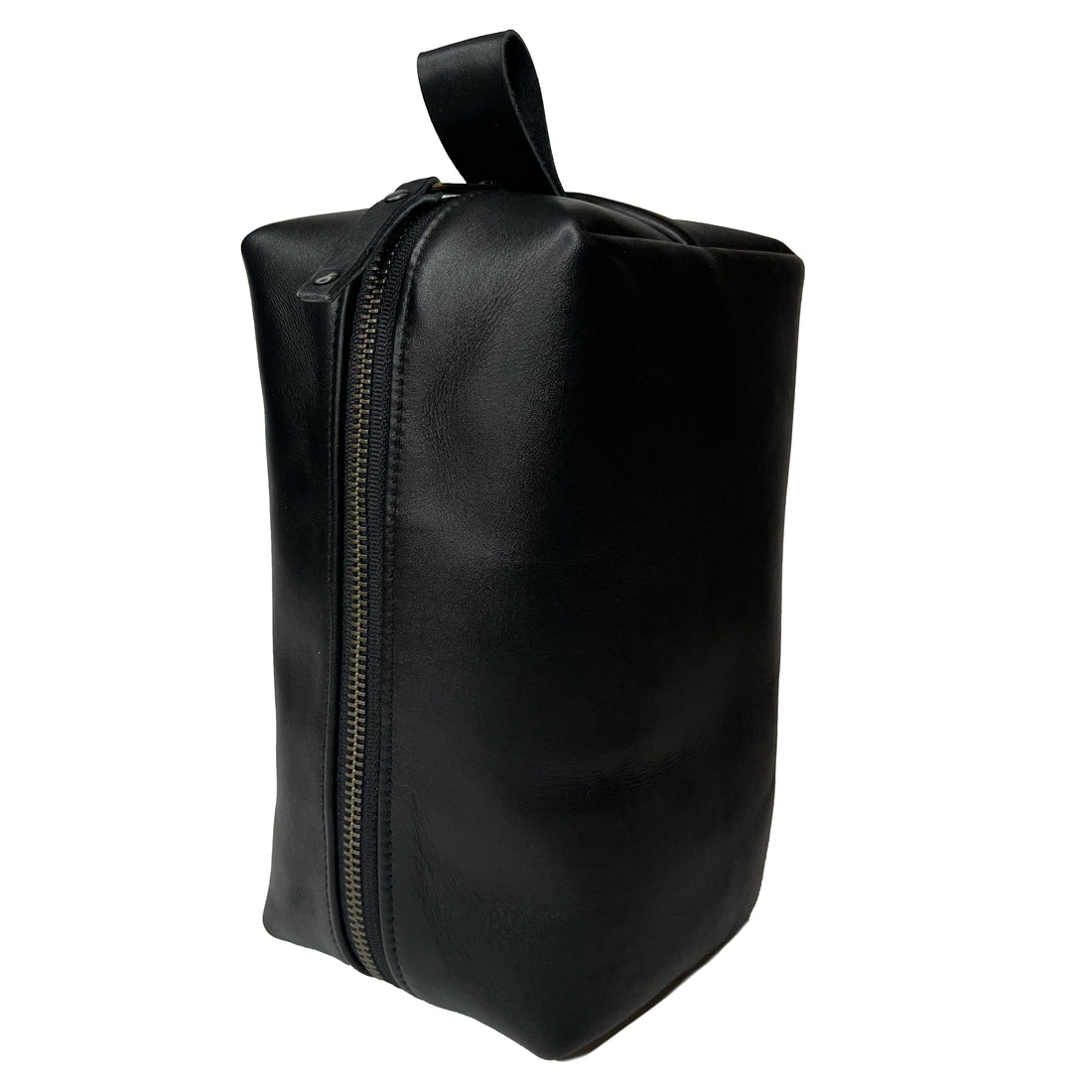 Dopp Kit / Horween Essex Rookery Leather x Buffalo Plaid Wax Canvas / Ships in 6-10 Weeks