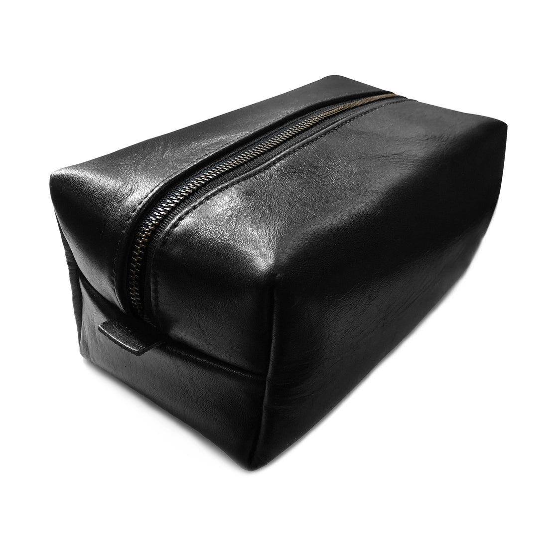 Dopp Kit / Horween Essex Rookery Leather x Buffalo Plaid Wax Canvas / Ships in 6-10 Weeks