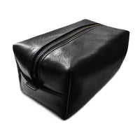 Dopp Kit / Horween Essex Rookery Leather x Buffalo Plaid Wax Canvas / Ships in 6-10 Weeks