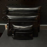 Project Horween Essex Rookery Leather x TexWax™ Buffalo Plaid Wax Canvas 3 Pouch Bundle