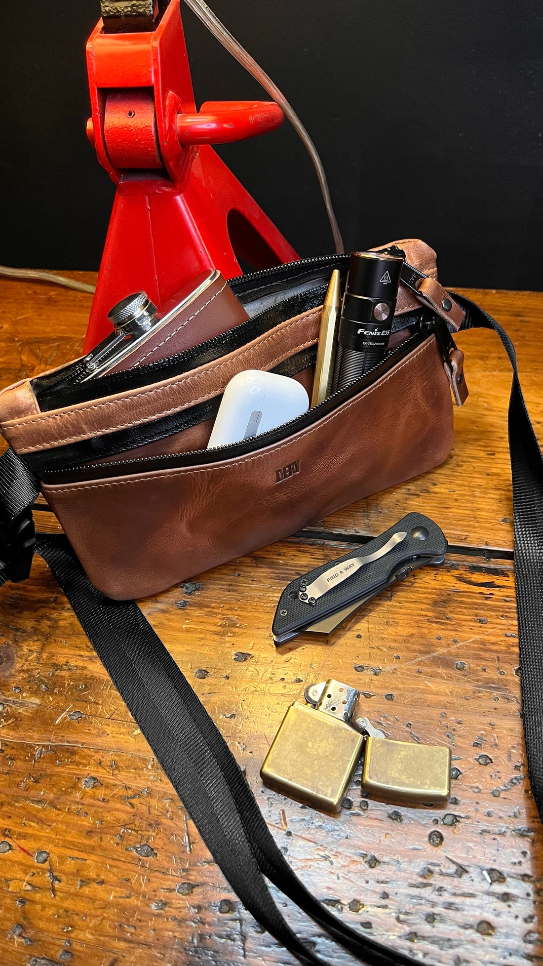 Nefarious 'Naked' Edition / Horween Cavalier Whiskey Leather