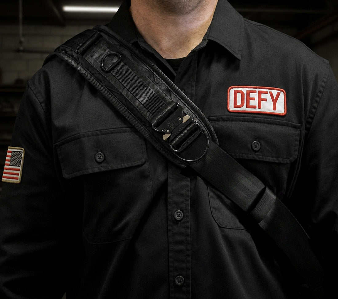 The Ultimate Crossbody Strap System™ Black X-Pac™ x Closed-Cell Foam Padding x AustriAlpin® Cobra Buckle / Ships in 6-10 Weeks