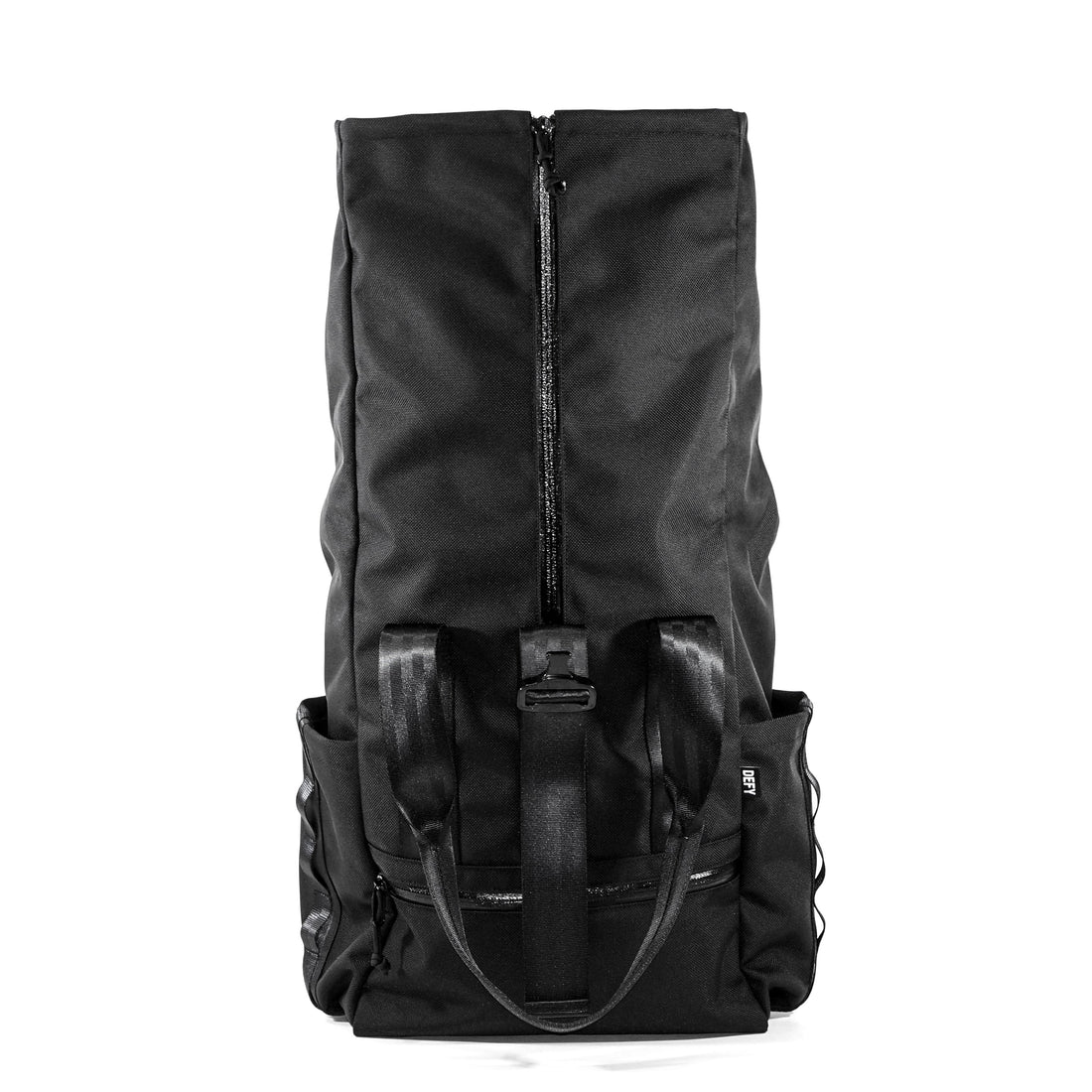 VerBockel Rolltop Backpack 2.0 'Un-Zipped' / Black Ballistic Nylon x ECOPAK™ EPX ’Fire Edition’ / Ships in 6-8 Weeks