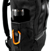 VerBockel Roll Top Backpack 2.0 'Un-Zipped' / Black TexWax™ Canvas / Ships in 6-8 Weeks