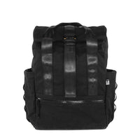 VerBockel Roll Top Backpack 2.0 'Un-Zipped' / Black TexWax™ Canvas / Ships in 6-8 Weeks