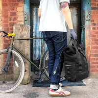 VerBockel Roll Top Backpack 2.0 'Un-Zipped' / Black TexWax™ Canvas / Ships in 6-8 Weeks