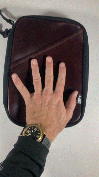 The Void Horween Oxblood Chromexel® Leather x Ballistic Nylon Admin Pouch / Large