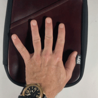 The Void Horween Oxblood Chromexel® Leather x Ballistic Nylon Admin Pouch / Large