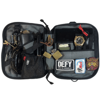 The Void Horween Cavalier Whiskey Leather x Ballistic Nylon Admin Pouch | Large