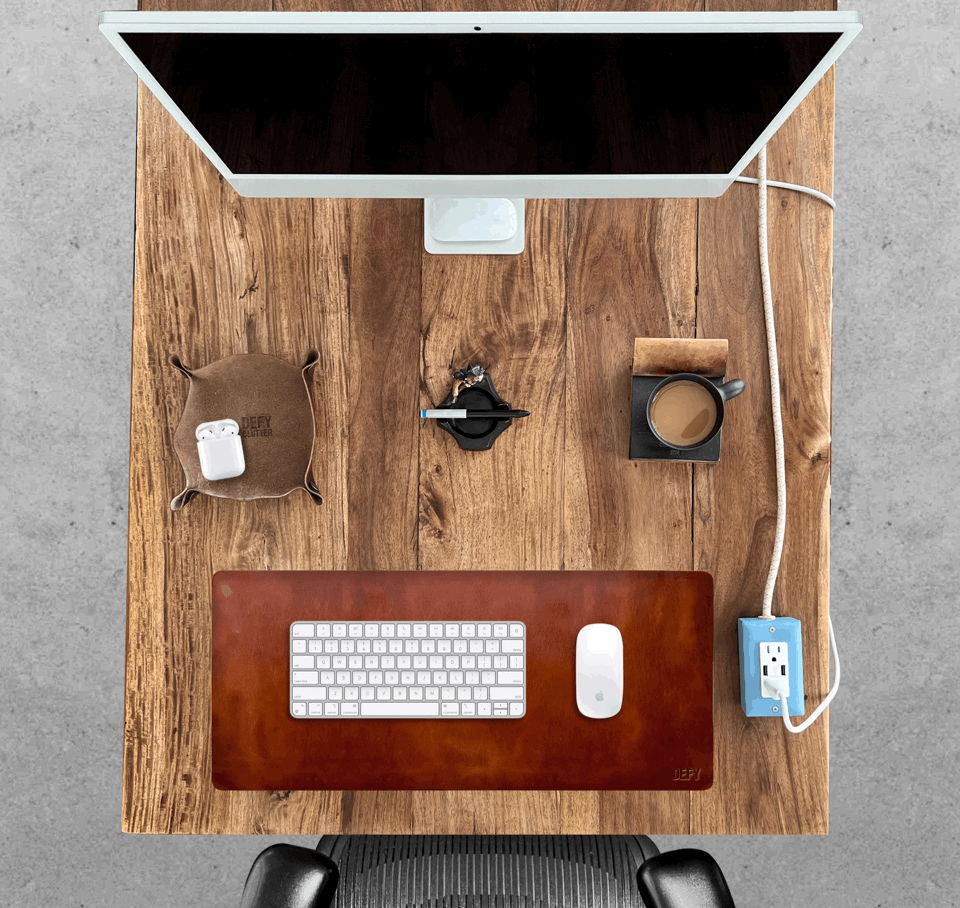 Chaos Horween Leather Desk Pad