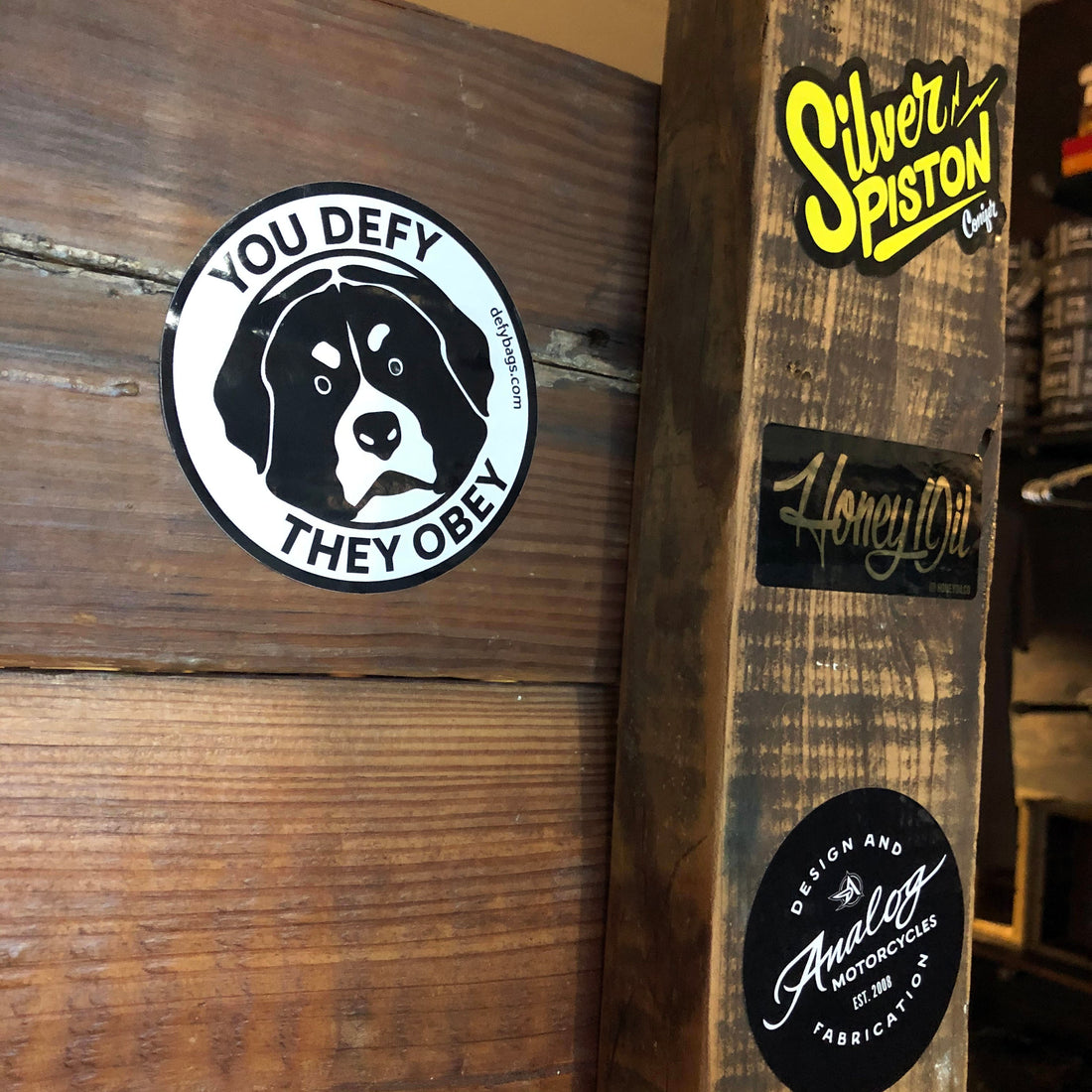 YOU DEFY, THEY OBEY | The Otis Sticker | Black on White