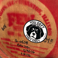 YOU DEFY, THEY OBEY | The Otis Sticker | Black on White