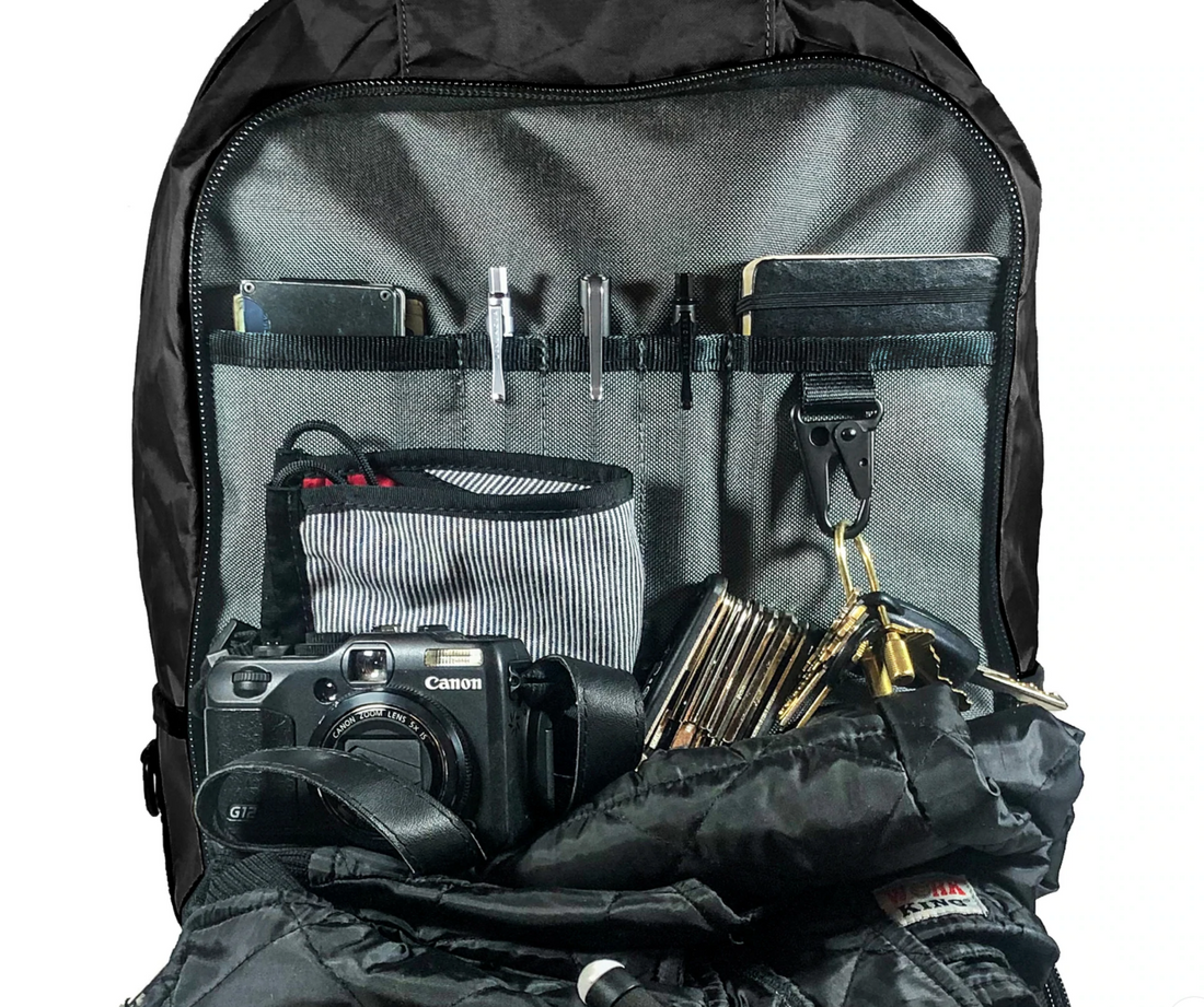 Bucktown Backpack / Black TexWax™ Canvas / Last 1