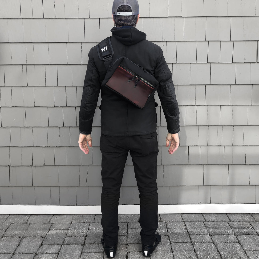 Insidious Jr. Sling / Horween Oxblood Chromexel® Leather + Ballistic Nylon Edition